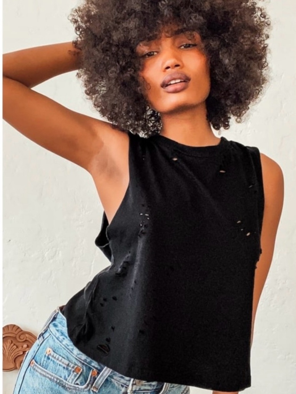 Lulu‘s Get Pumped Up Black Sleeveless Women's Tank Top